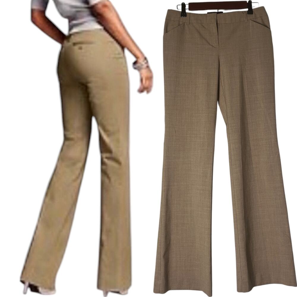 Body by Victoria Women's Christie Fit Tan Khaki Dress Pants Size 4 Tall